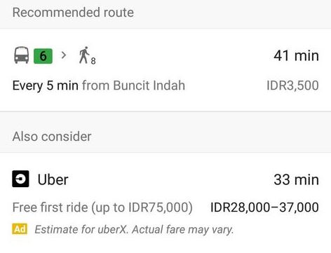 Aplikasi Google Maps Bisa Prediksi Tarif Uber!!!