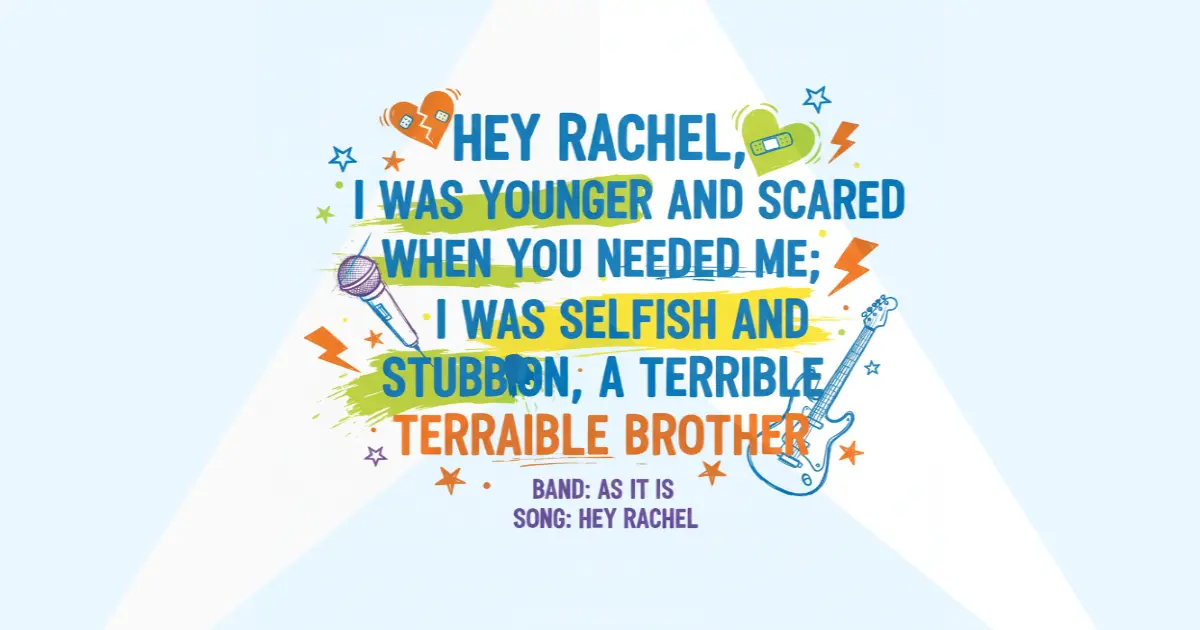 Kisah Nyata Sang Adik: Makna Sedih & Chord Hey Rachel - As It Is