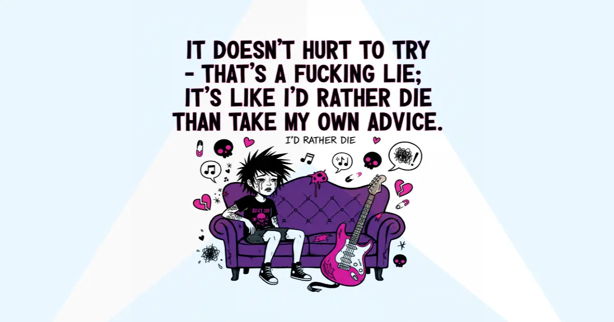 Lebih Baik Mati? Arti Lirik Gelap & Chord I'D RATHER DIE - As It Is