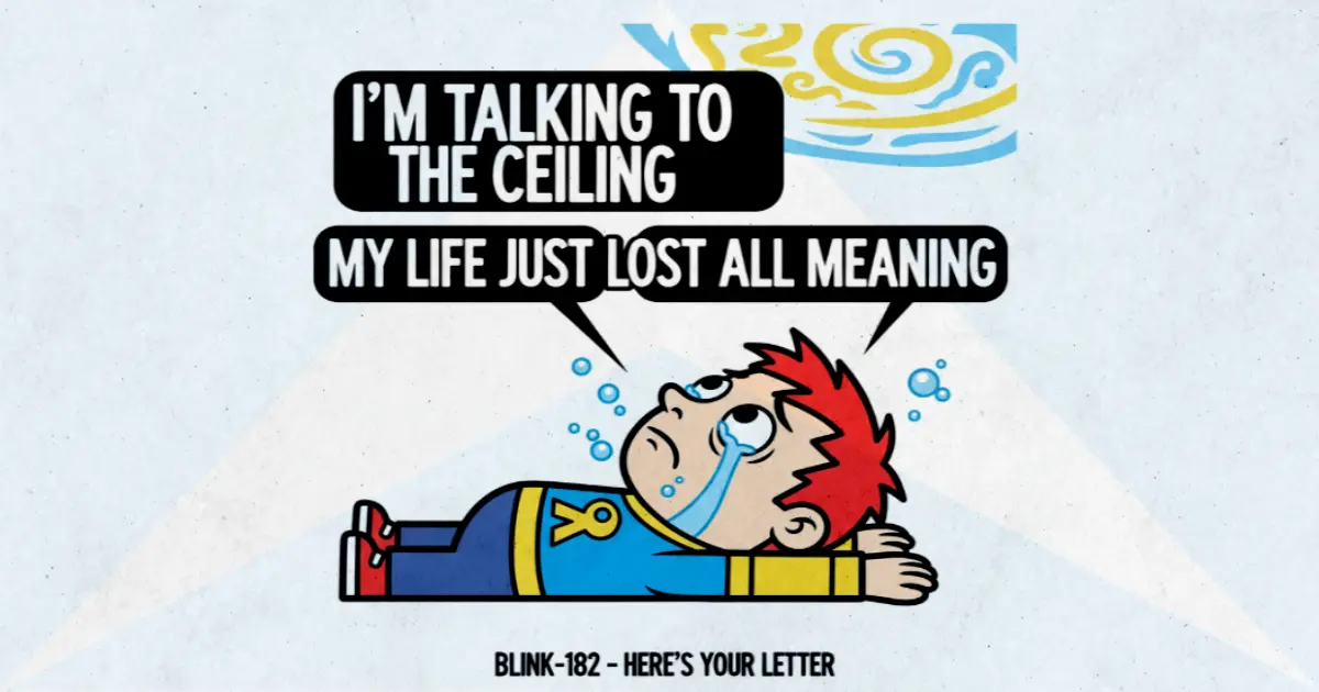 Makna Lagu Here's Your Letter - Blink182