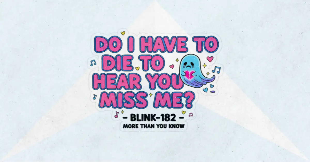 Makna Lagu MORE THAN YOU KNOW - Blink182