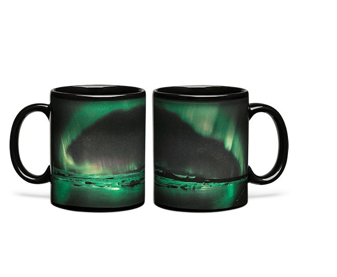 Aurora Borealis Heat Changing Mug - on