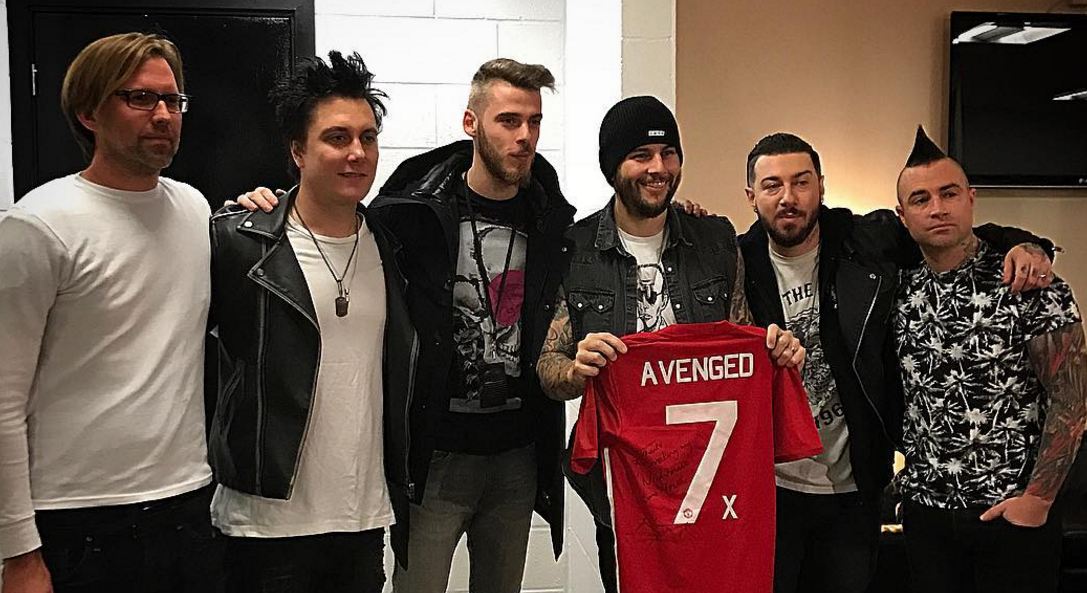 De Gea Antusias Menyambut Avenged Sevenfold di Manchester