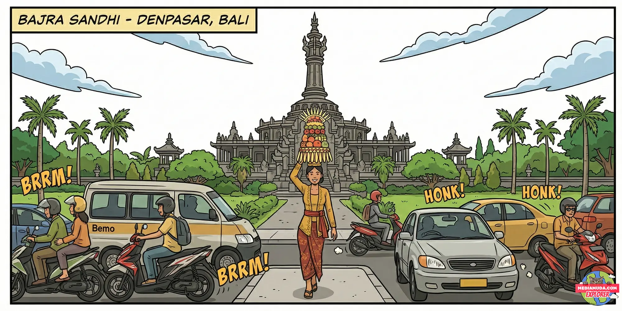 Denpasar: Parijs van Bally, Monumen Bajra Sandhi, dan Nasi Campur