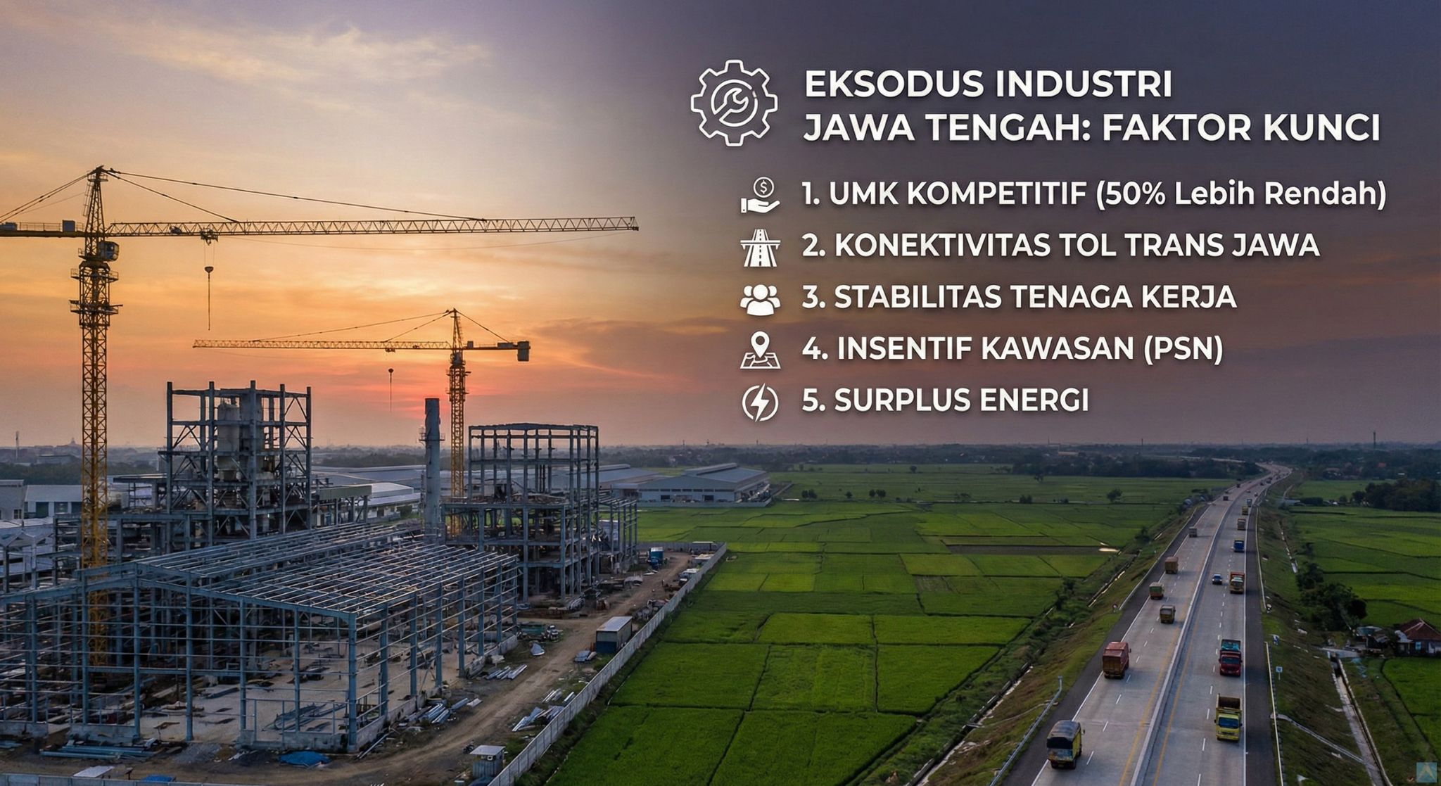 Eksodus Industri ke Jawa Tengah: Bukan Sekadar Mudik, Tapi Revolusi Ekonomi yang Mengubah Peta Indonesia