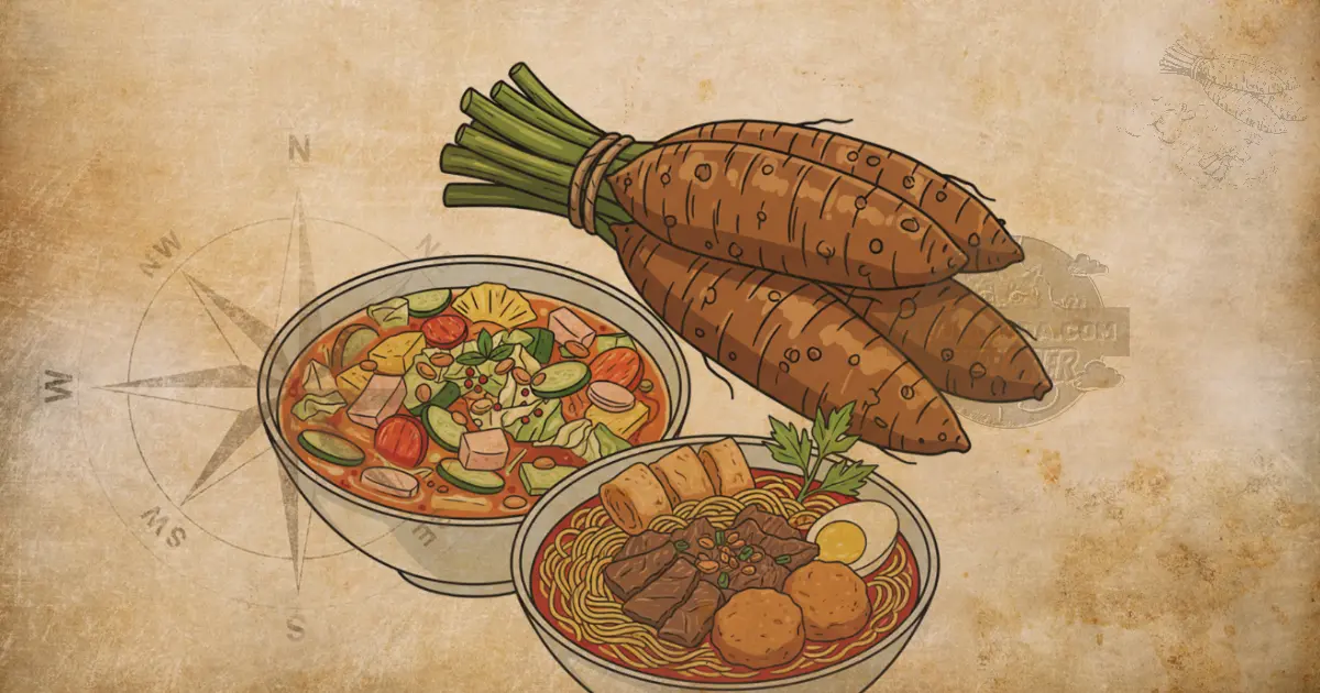 Kuliner khas Bogor Talas dan Asinan