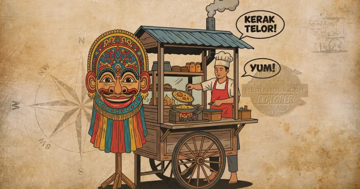 Budaya khas Jakarta Kerak Telor dan Ondel-ondel
