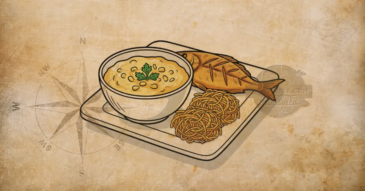 Kuliner khas Kalabahi Jagung Bose dan Kue Rambut