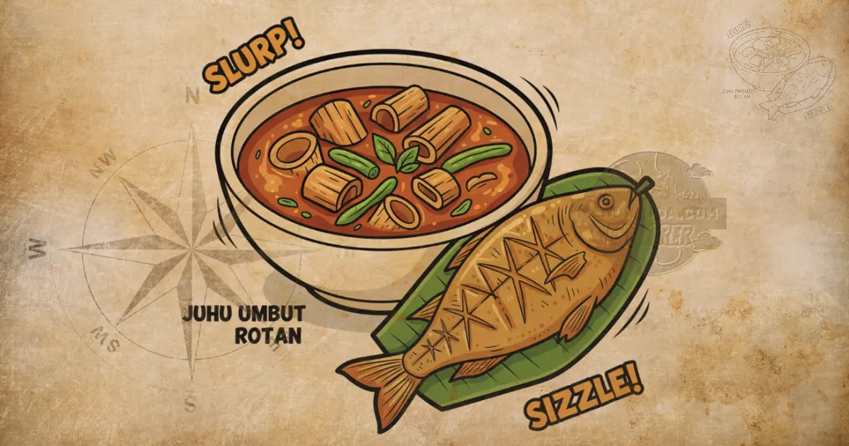 Kuliner khas Palangkaraya Juhu Umbut Rotan