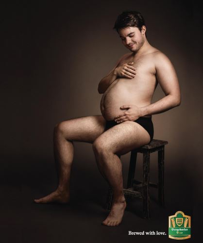 iklan bir menggunakan pria buncit