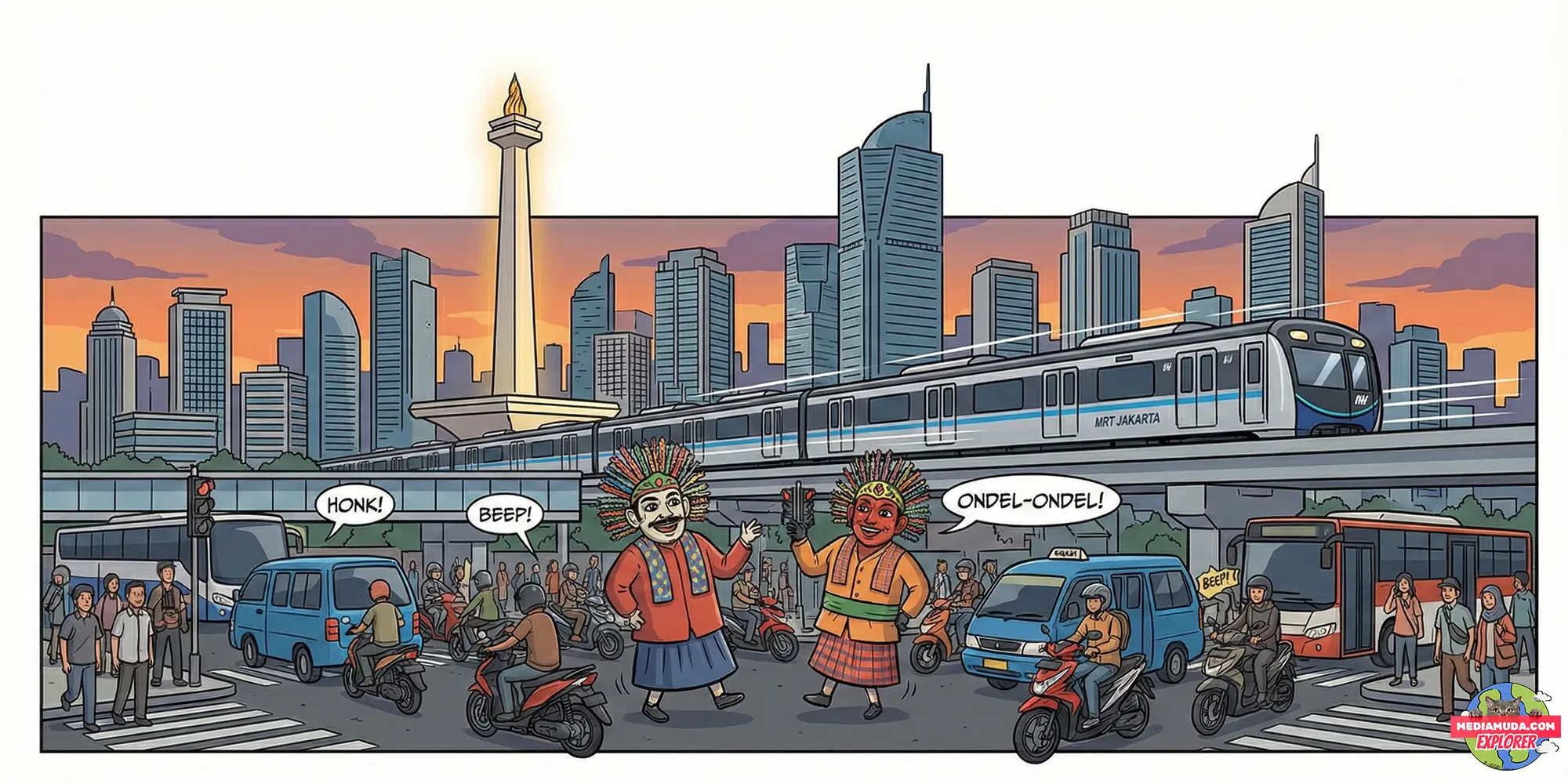 Jakarta: The Big Durian, Metropolitan, MRT, dan Kerak Telor