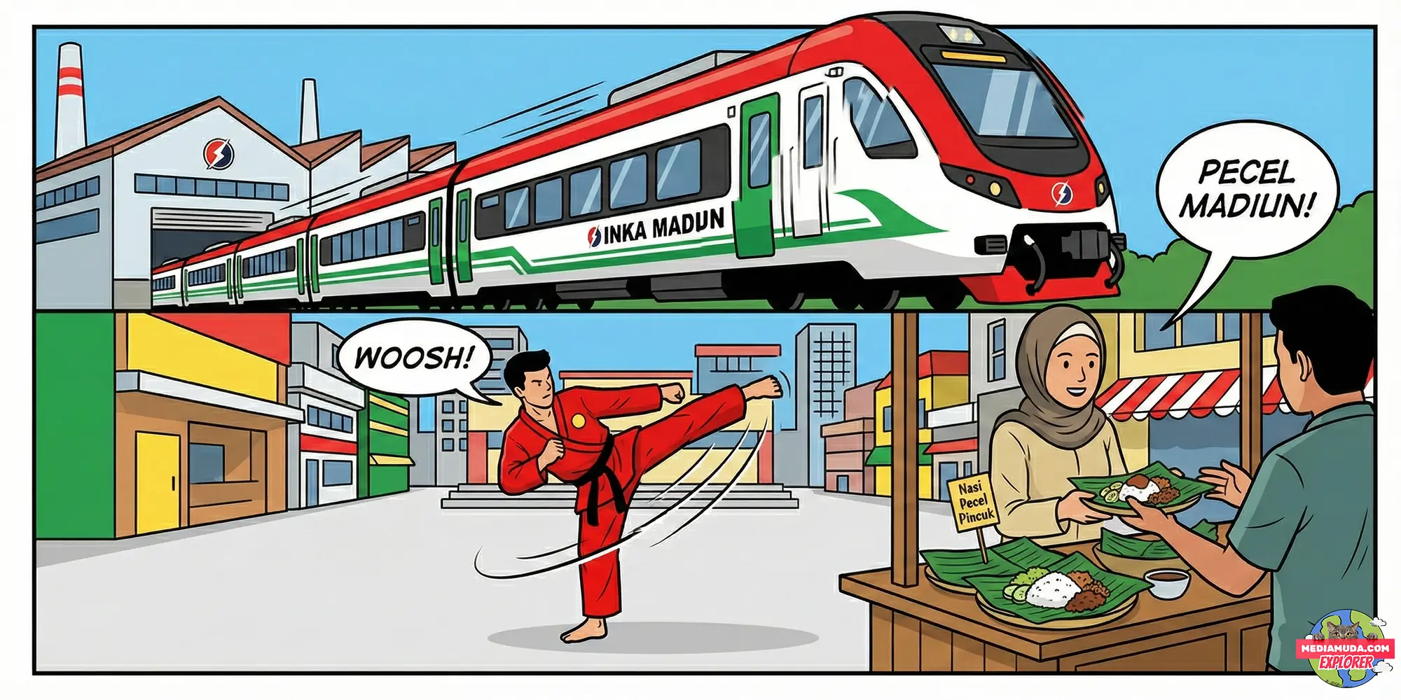 Madiun: Kota Pendekar, Pusat Kereta Api, dan Pecel Pincuk Juara