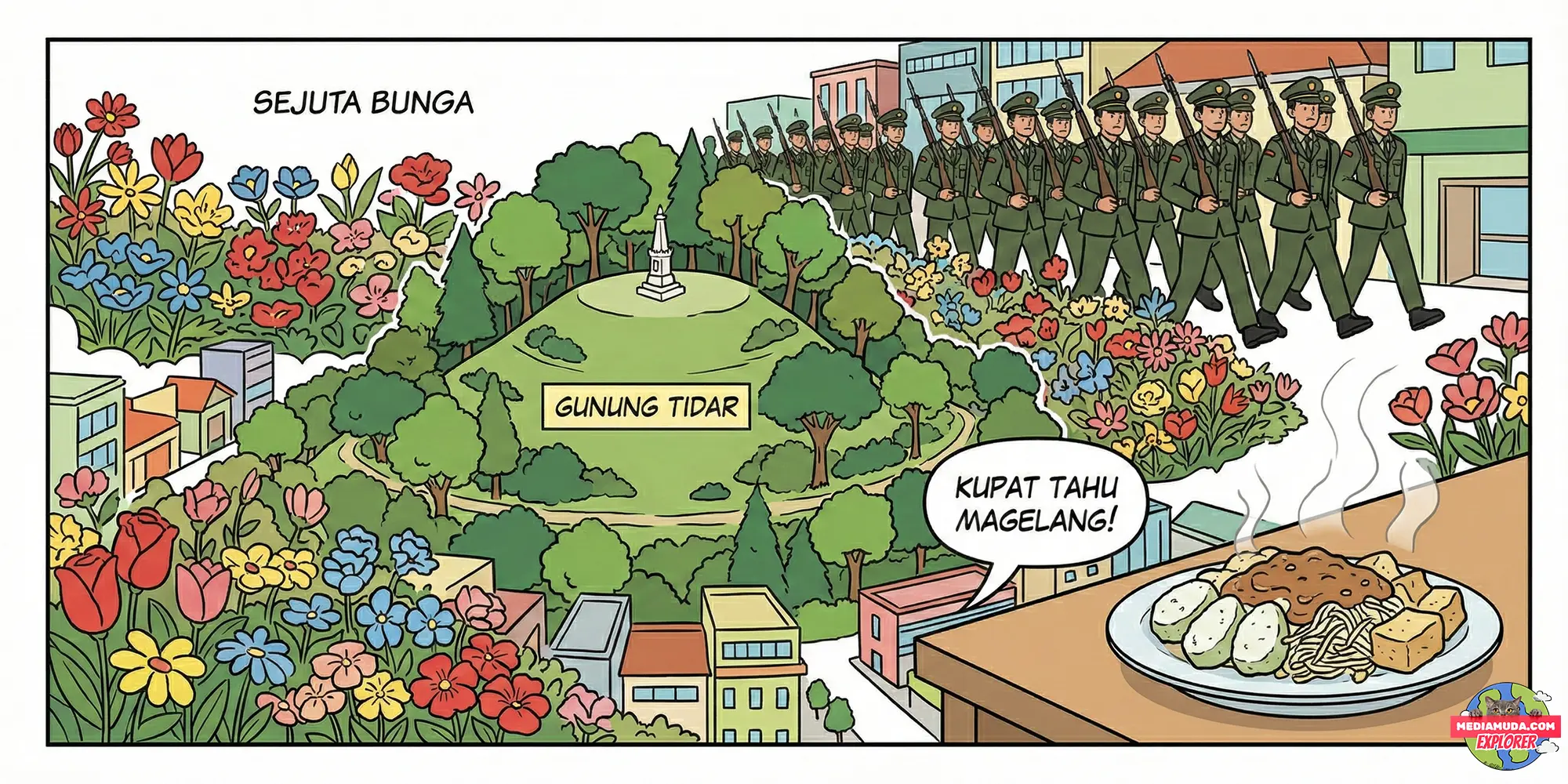 Magelang: Kota Sejuta Bunga, Paku Tanah Jawa, dan Kupat Tahu