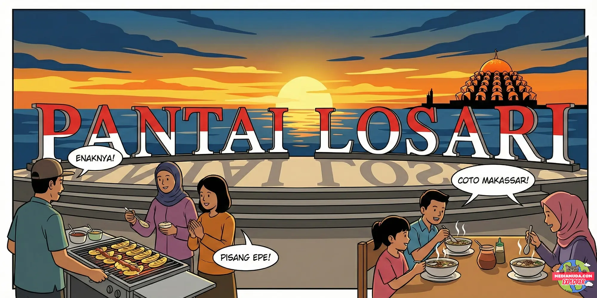 Makassar: Kota Daeng, Coto vs Pallubasa, dan Sunset Losari