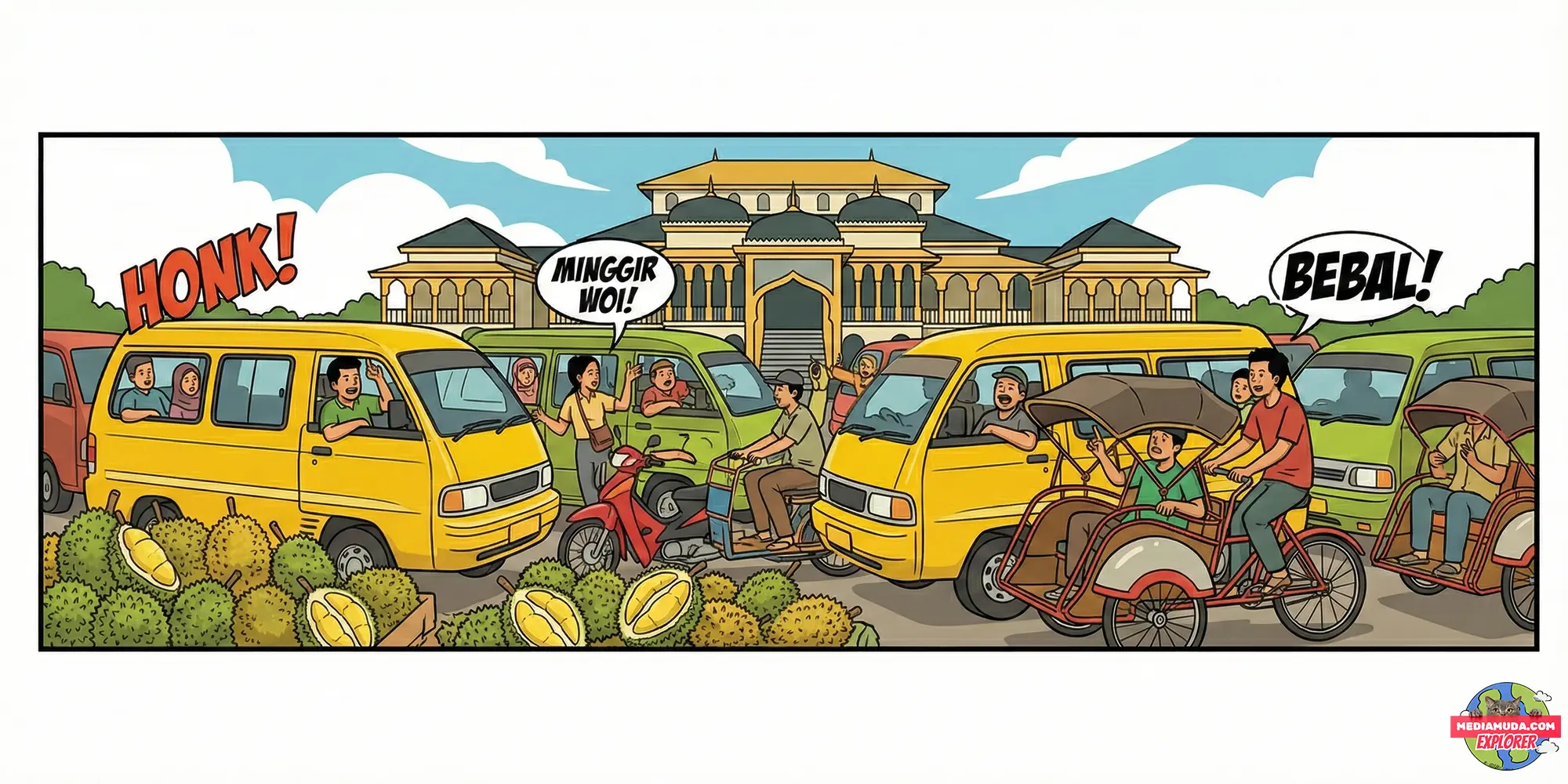 Medan: Kota Ketua, Durian Ucok, dan Aturan Jalanan yang Barbar