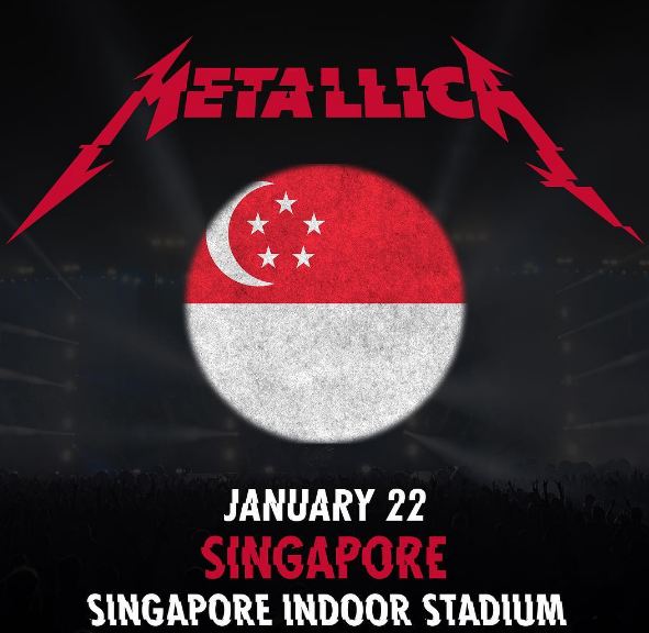 Metallica Umumkan Konser di Singapore Awal 2017