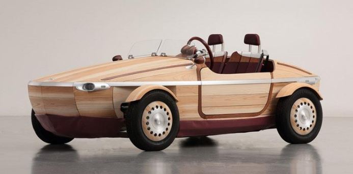Wow!!! Mobil Unik yang Terbuat dari Kayu Milik Toyota