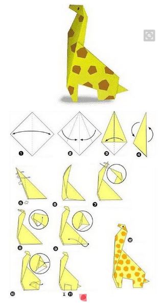 origami jerapah