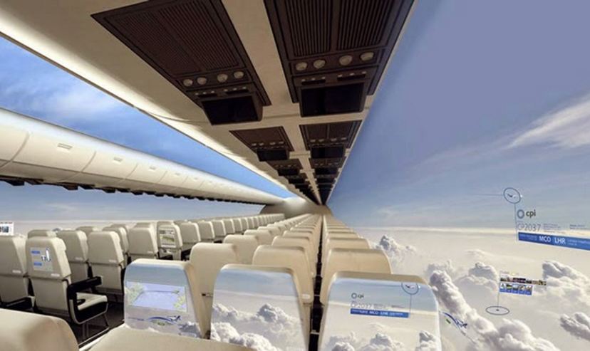 Penumpang Pesawat Windowless Dapat Melihat Langit Secara Luas
