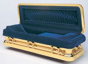 peti mati berlapis emas