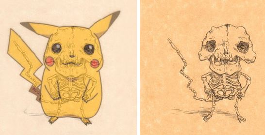 Gambar: Sketsa Anatomi Tubuh Kartun-Kartun Terkenal
