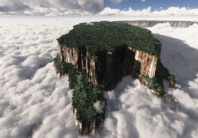 Batu Melayang di Atas Awan