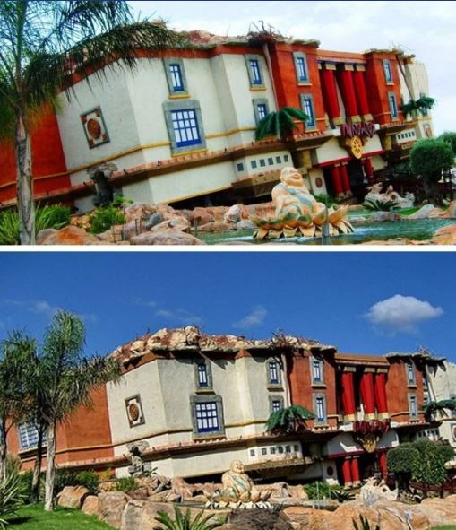 rumah terbalik spain