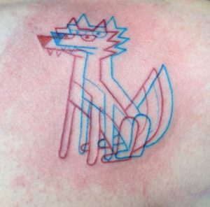 tato 3D anjing