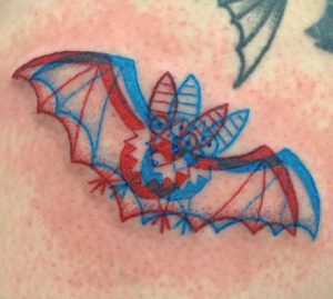 tato 3D kelelawar