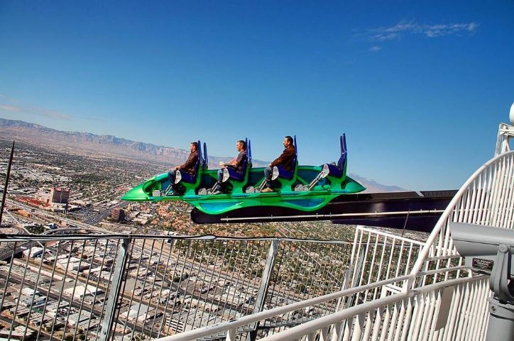 xscream las vegas roller coaster round 2.0